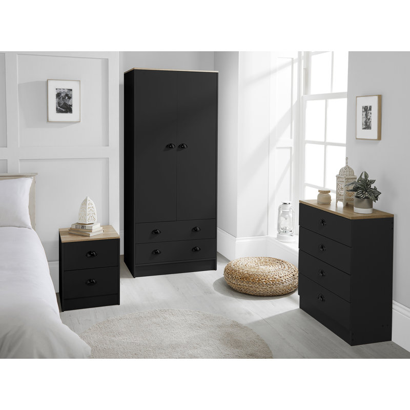 Kaitlin 40cm W Manufactured Wood Bedside Table