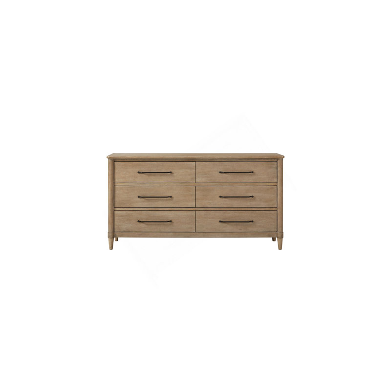Commode à 6 tiroirs Casual finition sable