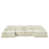 Beige / chenille blanche
