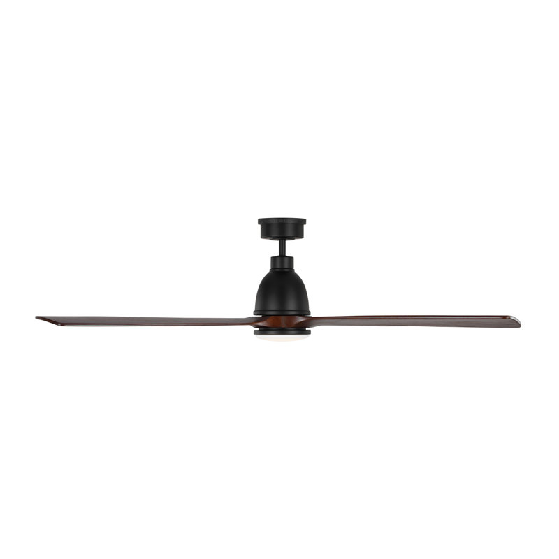 Smart LED Ceiling Fan, Midnight Black