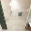 Porte de douche coulissante sans cadre