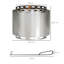 Bruinekool Round Stainless Steel Wood Burning Smokeless Fire Pit