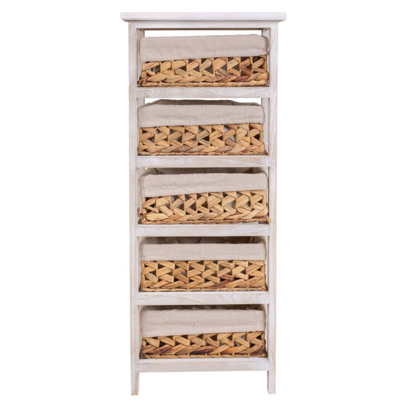Burch Solid Wood 35cm W 5 - Drawer Chest of Drawers