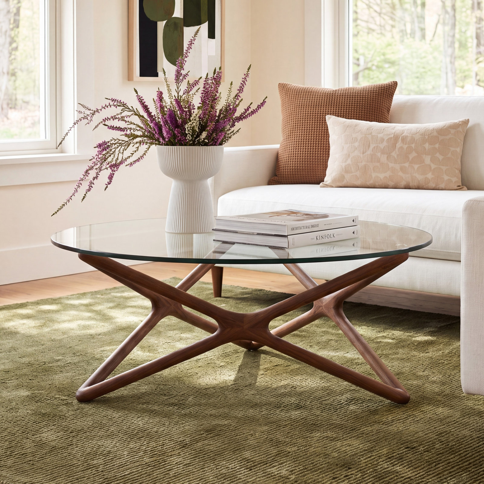 Lark 40" Coffee Table, Walnut