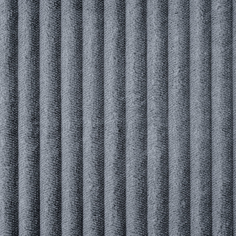 Canapé en L avec cachemire rembourré, Velours gris velours