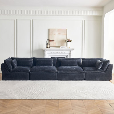 151.7'' W 4-Piece Modular Cloud Sectional Sofa