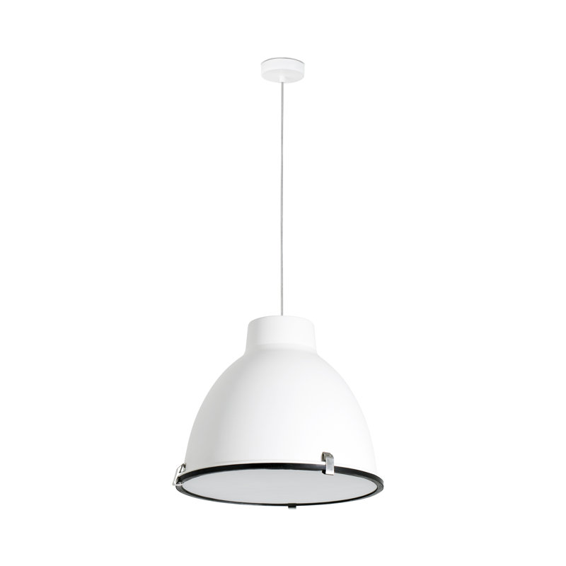 Wednesbury 1 - Light Bell Pendant, White, White