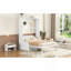 Grand lit escamotable mural avec coussin, grand lit, blanc
