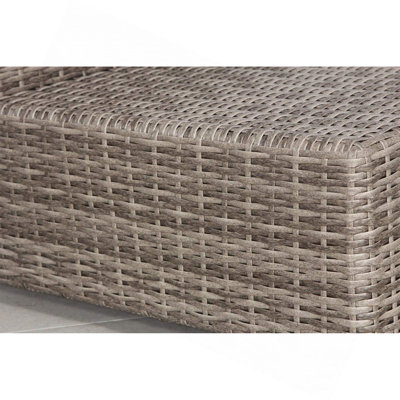 Fully Assembled Outdoor Ottoman with Cushion