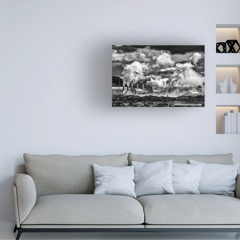 Bolog Marc Pelissier Black Smoke Canvas Art, 22" H x 32" W