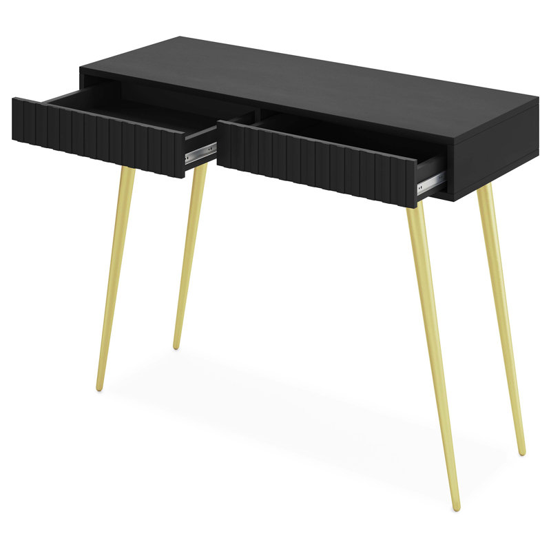 Stobie Dressing Table, Black/Gold