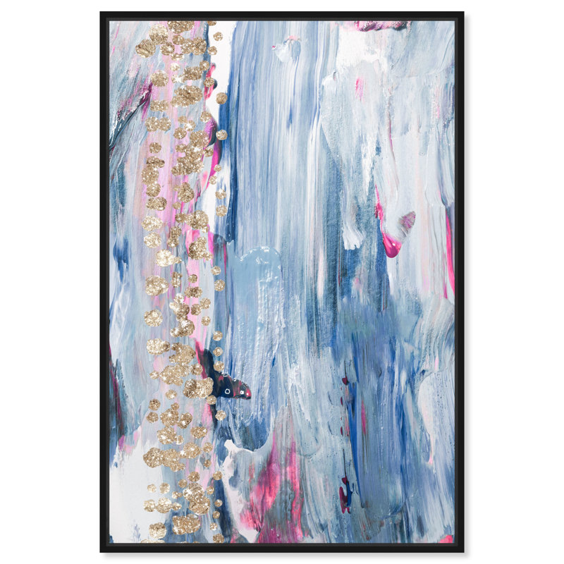 Butterfly Forest - toile flottante Arton, H 45 po x l 30 po, Cadre noir