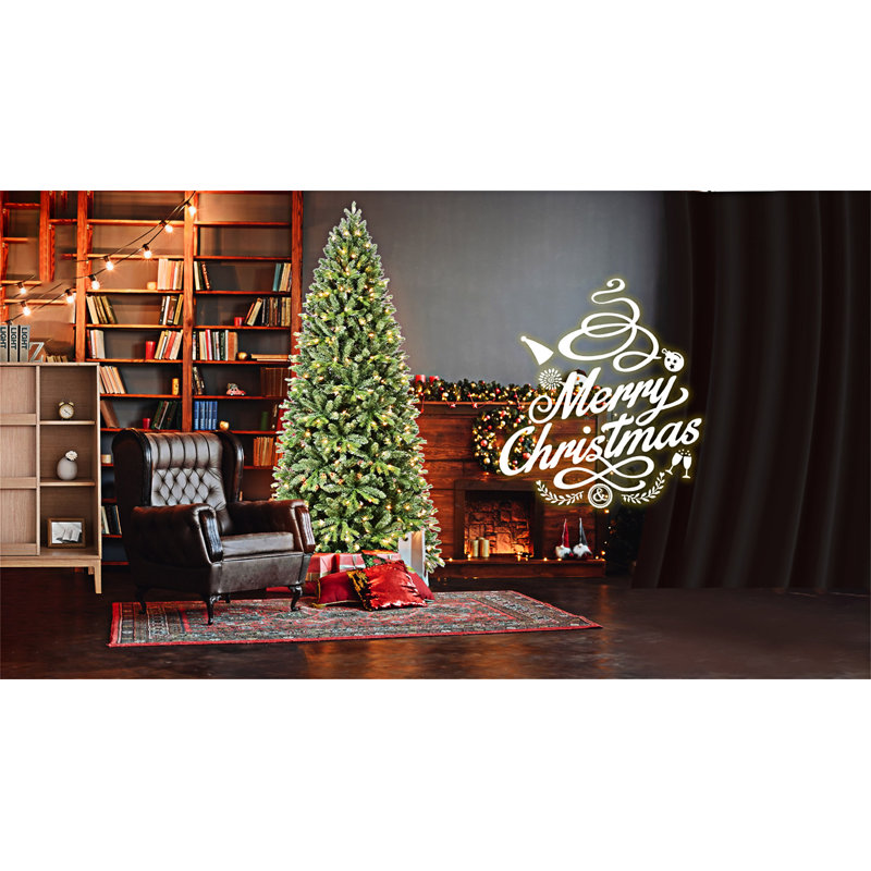 Arbre de Noël avec support en métal, H 5 pi