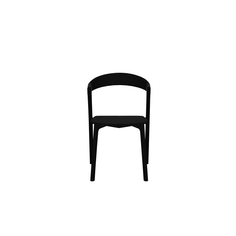 3 - Piece Dining Set, Black, 30" H x 27.6" L x 27.6" W, Black