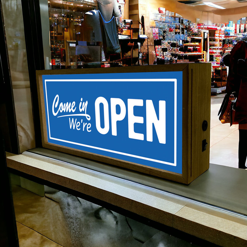 Mulroney Come In We're Open 15" LED Sign