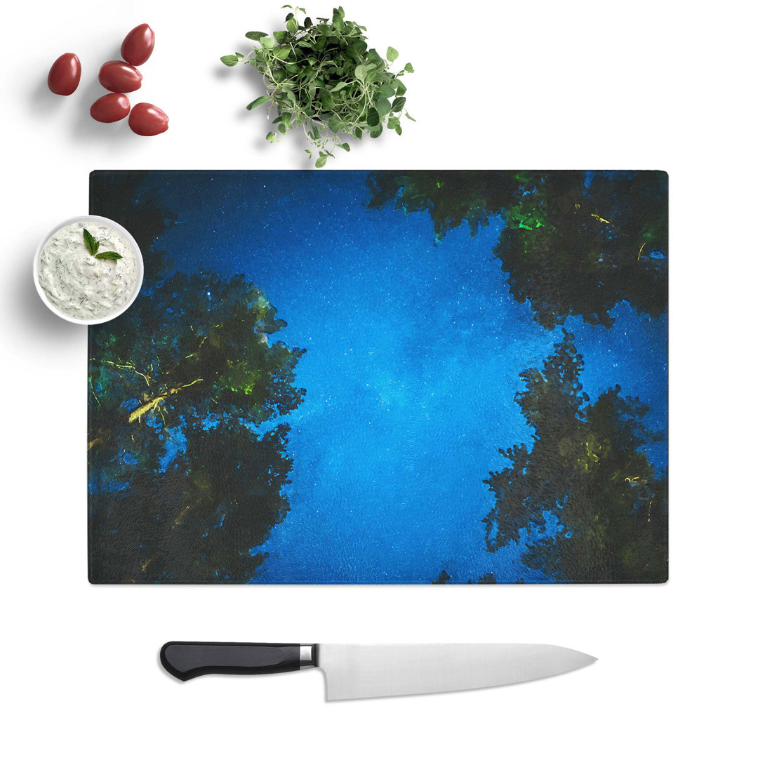 Glass Forest Stars in Germany in Abstract Chopping Board