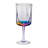 Rainbow Diamond Plastic Wine Glasses Set of 4
