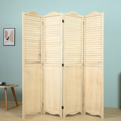 Eline 68'' W x 70'' H 4 - Panel Folding Room Divider