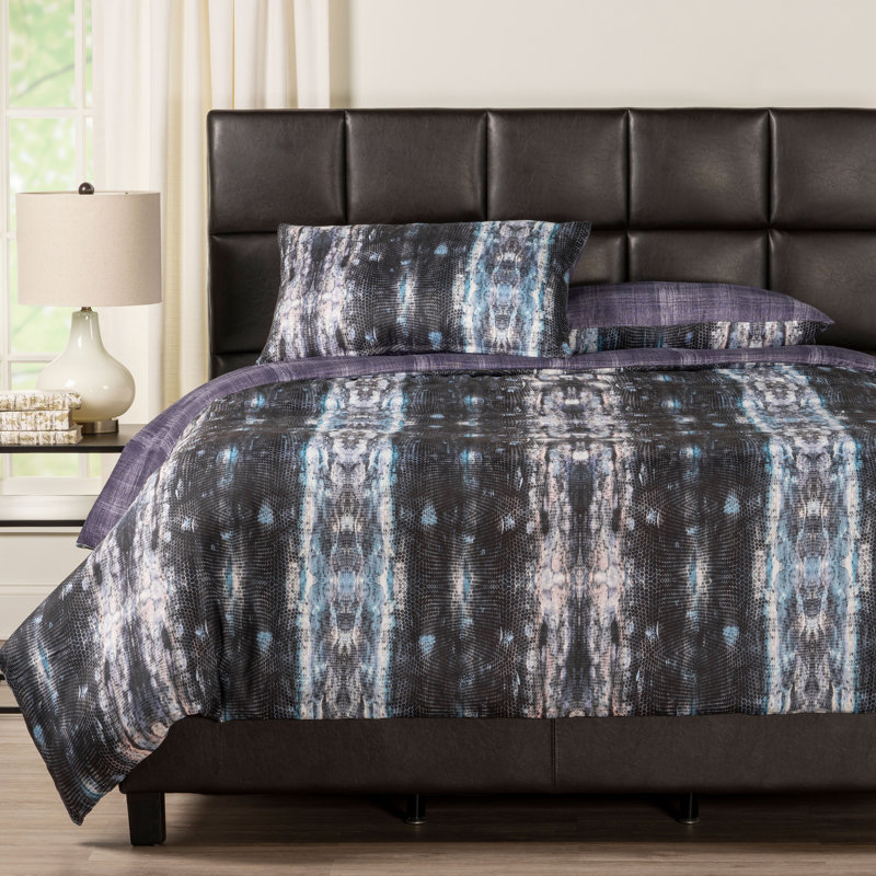 Ensemble de housse de couette Python, Housse de couette grand + 2 grandes taies décorat