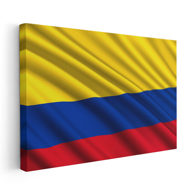 «Columbia Flag Waving», reproduction d'art sur toile, H 40 po x l 60 po