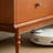 Tall Glass Light Luxury Buffet Table