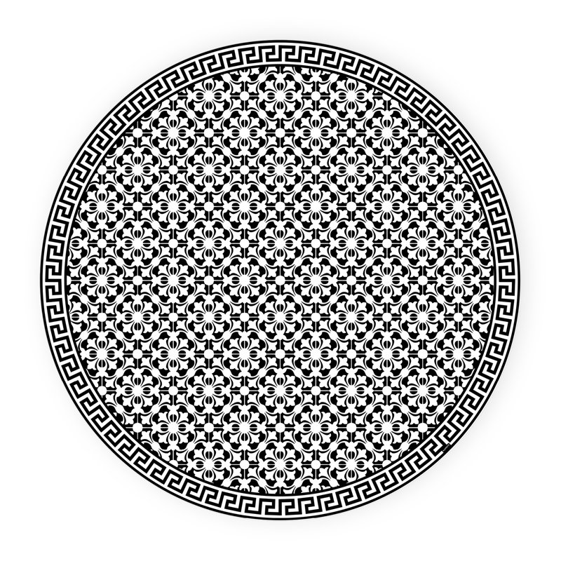 Bynoe Abstract Kitchen Mat, Round 136cm