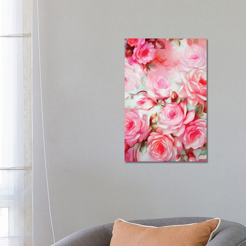 Shabby Elegance Pink by Jacqueline Maldonado - Wrapped Canvas Print, 66.04 cm H x 45.72 cm W x 1.91 cm D