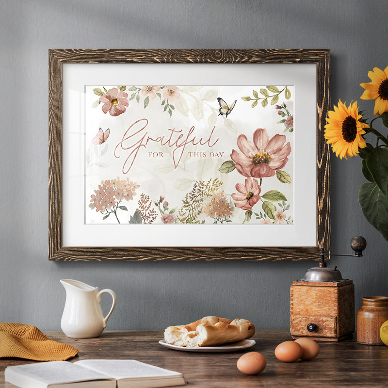 Summers Grateful, reproduction d'art sur papier, Noyer, H 18 po x l 26 po x P 1,5 po