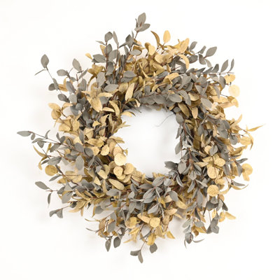 24" Handcrafted Eucalyptus No Holiday Wreath
