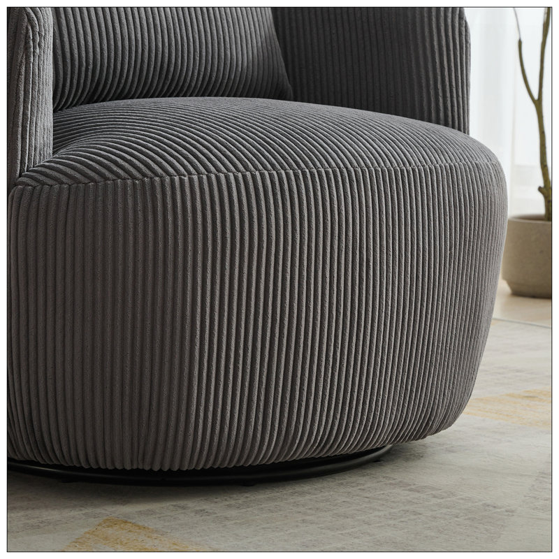 Accent Chairs, Charcoal Corduroy