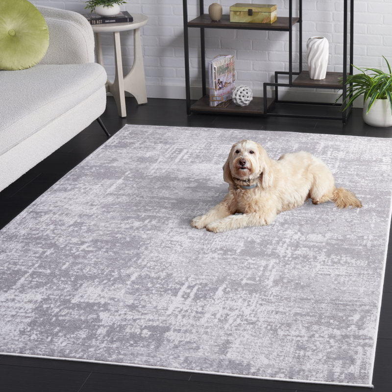 Tapis abstrait Amelia Performance Performance, Rectangle 6 po x 9 po