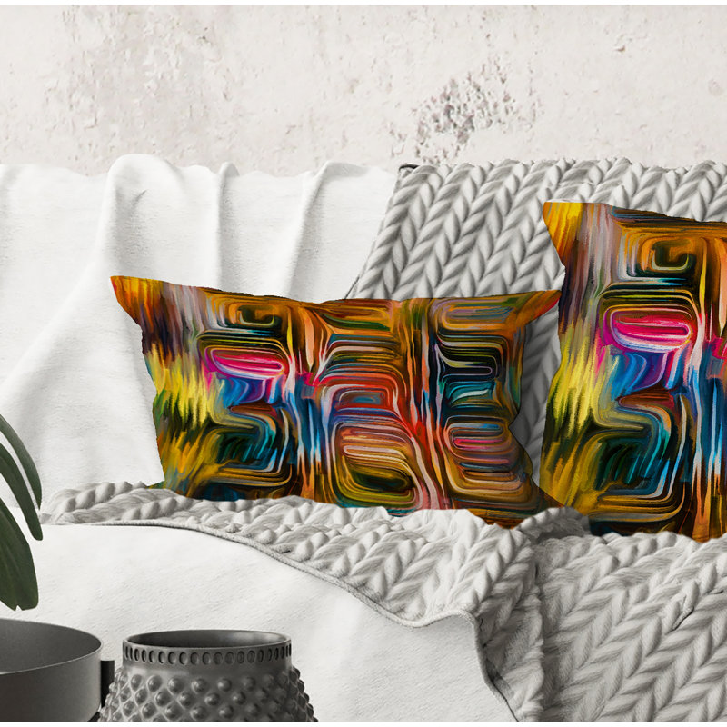 Coussin Rectangle, Color Fusion II - Modern Printed