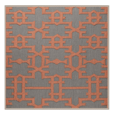 Machine Washable Trellis Brown Area Rug