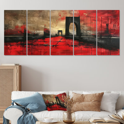 «Black Bridge», art mural noir