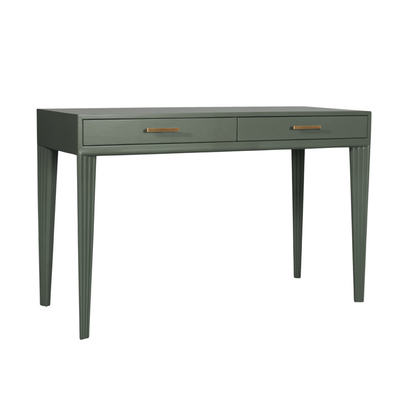 Barcelona Solid Wood Writing Desk, Evergreen