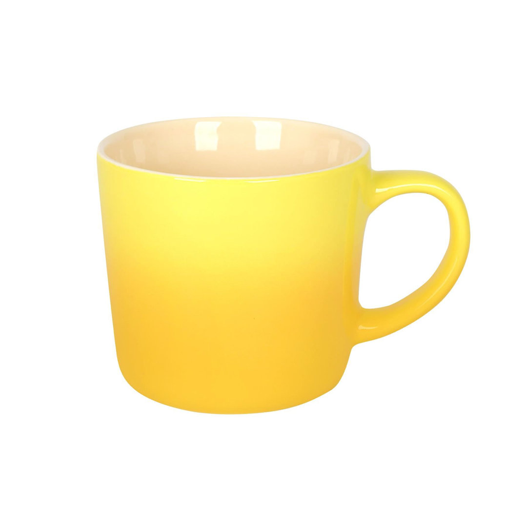 B&Q -  330Ml Ombre Coffee MugYellowGlazed New Bone China Tea Mug Vegan Friendly Stoneware Ceramic Cup - Image 5