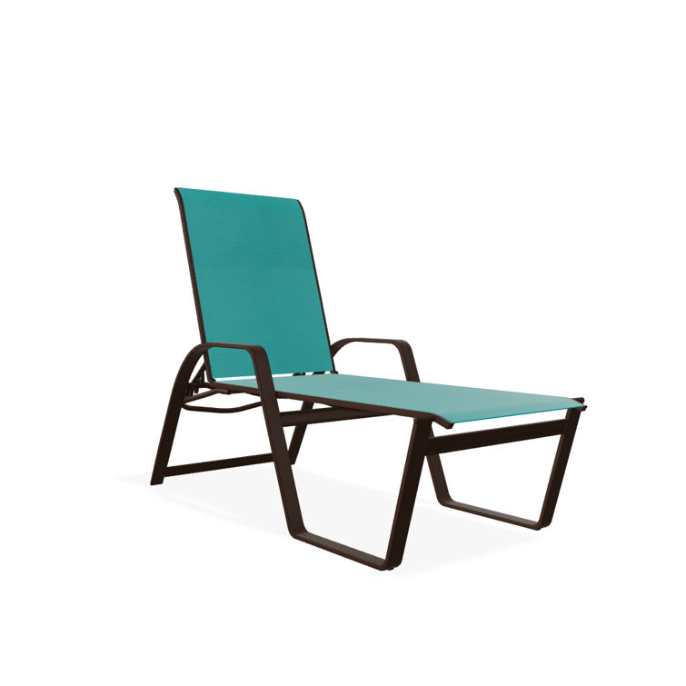 Holna Outdoor Rust-Resistant Metal Chaise Lounge
