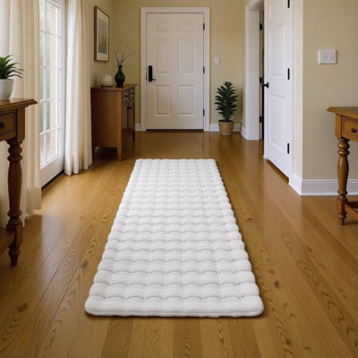 Solid Colour Knitted Area Rug
