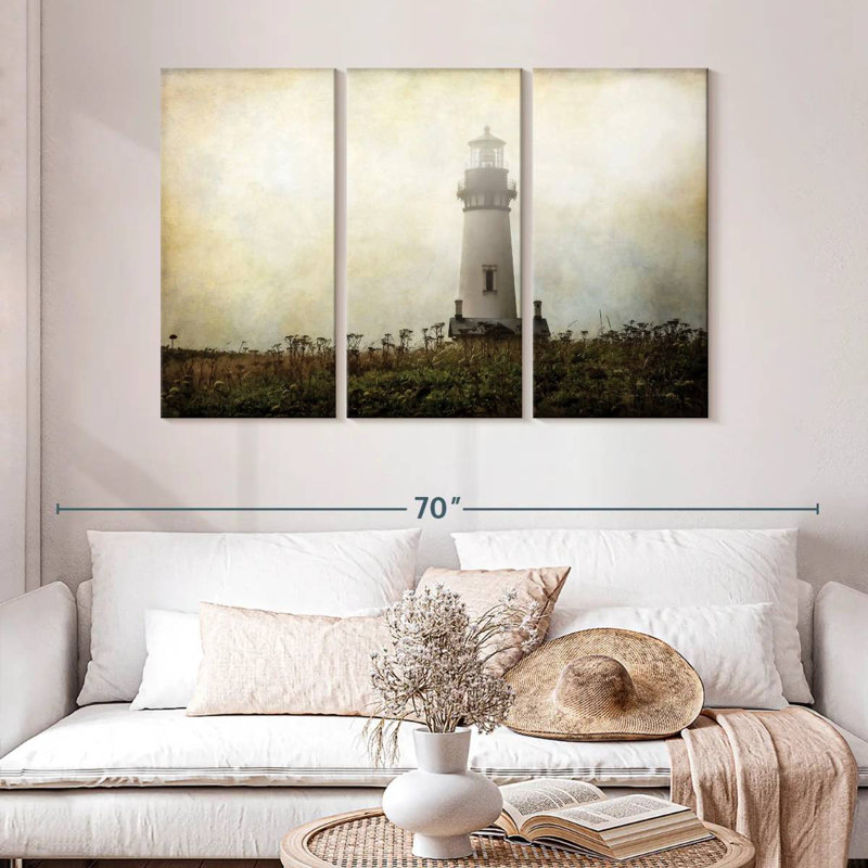 Lonely lighthouse Aletra, H 32 po x l 50 po