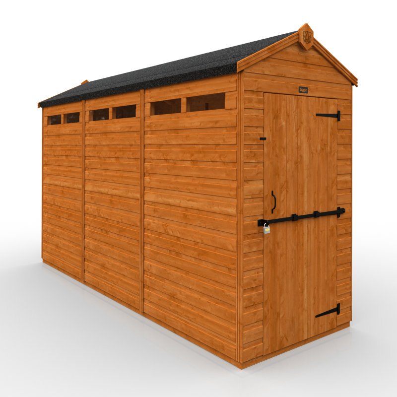 12x4w TigerFlex® Shiplap Apex Security Shed