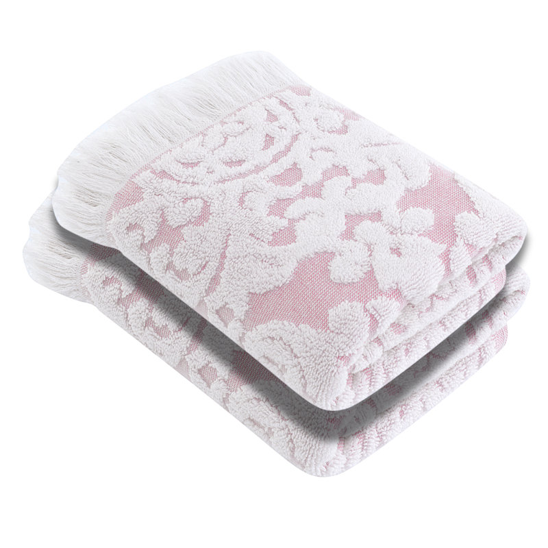 Luxury Turkish Hand Towels, 100% Turkish Cotton, Quick Drying, High Absorbency, Ultra Soft Towels For Home and Bath, Oversized 20"W x 30"L 2-Piece Hand Towels, Violet Style
