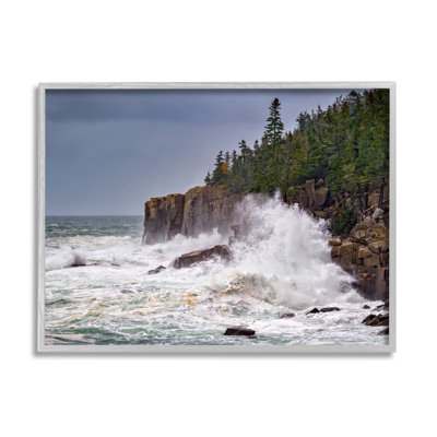 " Crashing Ocean Waves Cliff Wall " by Rick Berk