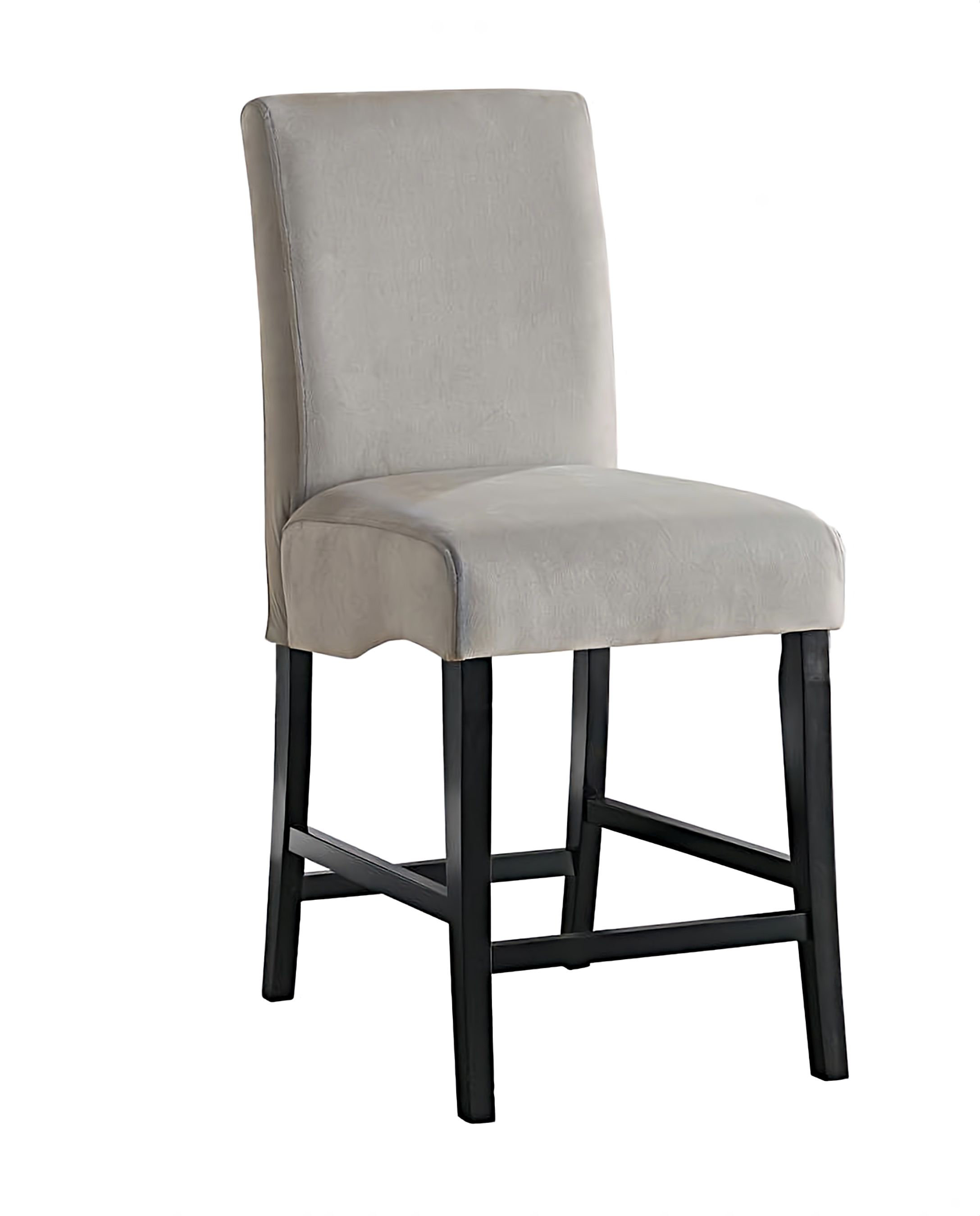 Winston Porter Caridwen Upholstered Counter Height Chairs Grey And