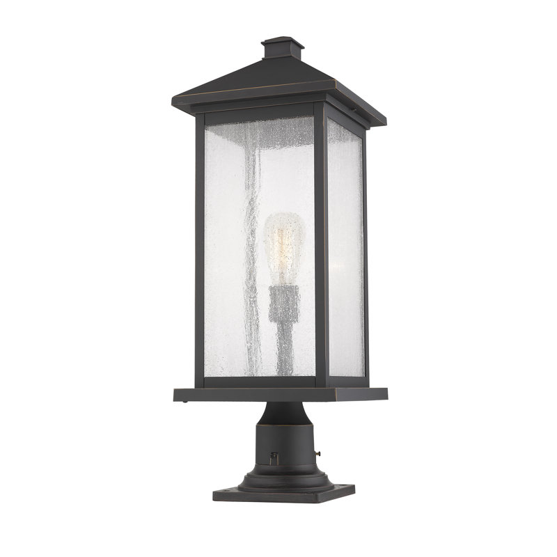 Luminaire suspendu à 1 lumière Lovette, Bronze huilé