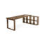 Bureaux rectangulaires en bois massif brun clair-107394638-107394636