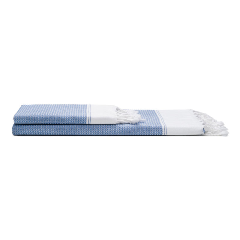 Essuie-mains et serviettes en coton Pria, Bleu