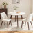 Modern Upholstered Dining Side Chair with Wooden Legs-409127208
