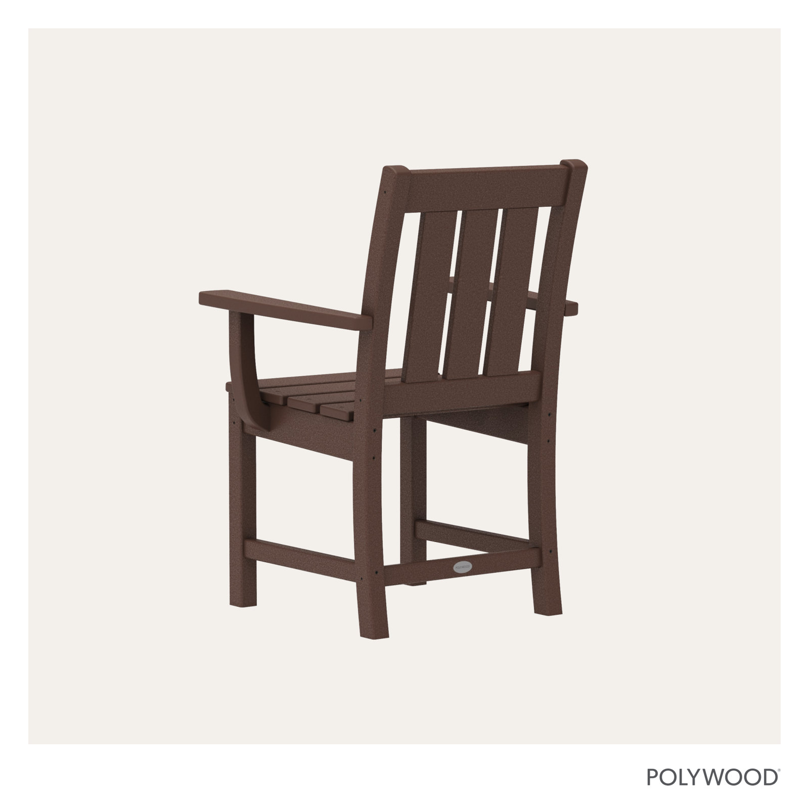 POLYWOOD® Oxford Patio Armchair, Mahogany