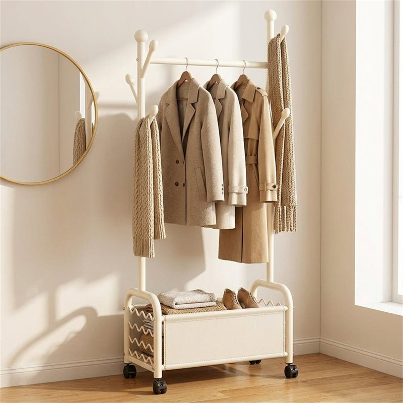 Porte-armoire pleine longueur pour la chambre à coucher, Blanc