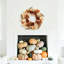 61cm (24 Inch) Artificial Autumn Dahlia & Peony Flower Wreath, Neutral Floral Door Wreath with Maple Leaves and Berries, Indoor‑Outdoor Farmhouse Decoration for Front Door, Wall, Window, Fireplace, Halloween & Thanksgiving Home Décor